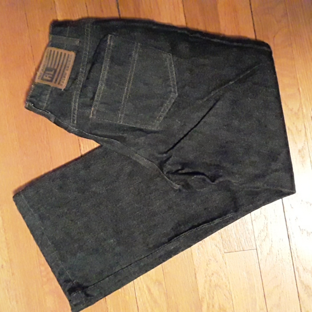 Ralph Lauren Flare Jean, black wash denim, Size 4
